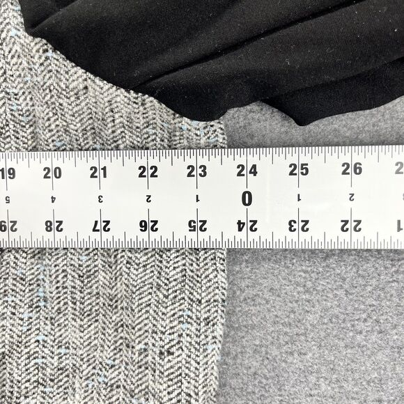 Amanda & Chelsea Jacket Woman Plus 18 W Gray Black Zip Front Tweed collared - Picture 9 of 11